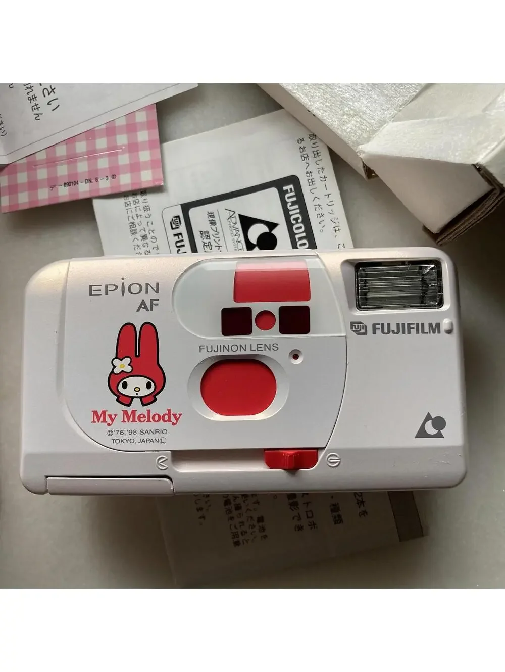 Working Japan Japanese Sanrio My Melody Fujifilm Epion AF 35mm Film Toy Camera